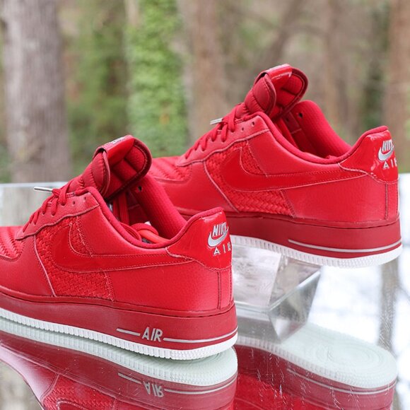 Nike Air Force 1 Low Woven Gym Red - Picture 13 of 14